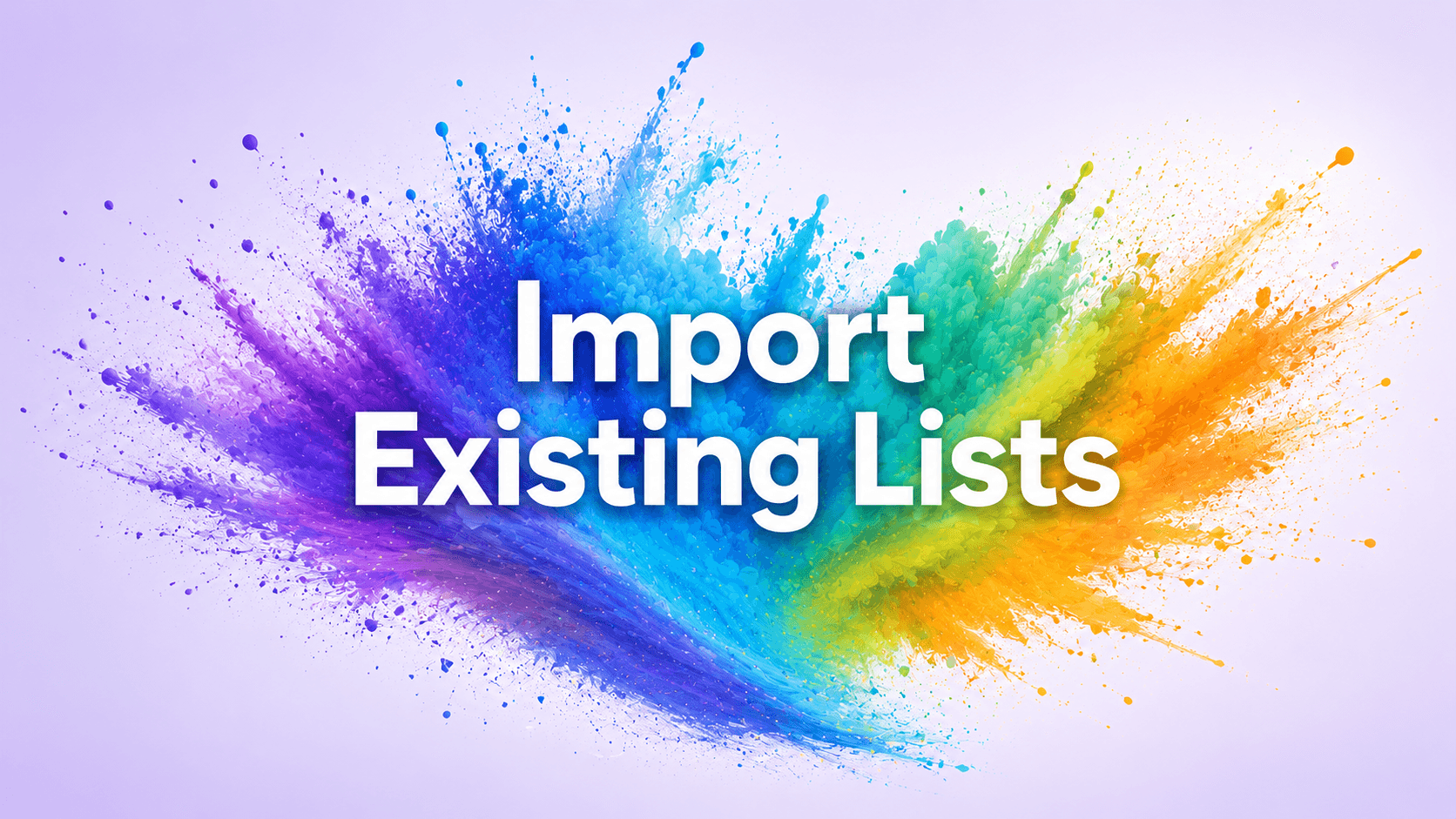 Import Existing Lists